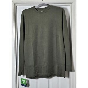 Minus 33 Midweight Crewneck Base Layer Top Men's Large Olive Green Merino Wool